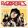 "RAZORBATS - Anthems of a Lost Century" steht über einer Band mit sechs Mitgliedern in rockigen Posen., LP