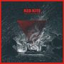 "RED KITE", "THIS TOO SHALL PASS". Illustration: Gebäude inmitten von aufwirbelndem Rauch. Roter Rahmen und Dreieck., CD