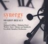 "synergy", "SHARON BEZALY", mit Künstler- und Orchestername. Uhrzahnräder als verschwommener Hintergrund., Super Audio CD