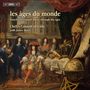 "les âges du monde", "french viol consort music through the ages", "Chelys Consort of Viols with James Akers". 

Historische Szene mit Adeligen, Weltkugel und Karten., Super Audio CD