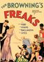 "FREAKS" in großen roten Buchstaben; oben "TOD BROWNING'S." Unten Illustrationen von Menschen in ungewöhnlichen Posen., DVD