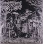 "Possession" und "The Mother of Darkness". Illustration eines Ritters vor einer düsteren Burgkulisse mit Bäumen., CD