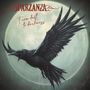 Text: „SPARZANZA“ und „From dust to darkness“. Eine Illustration zeigt einen schwarzen Raben vor einem Vollmond., CD