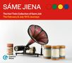 "SÁME JIENA", "The Karl Tirén Collection of Sami Joik", "The February & July 1913 Journeys". Logo von Caprice Music. Abgebildet sind ein alter Plattenspieler und Wachsrollen., CD