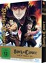 Aufschrift: "Black Clover, Staffel IV, Volume 16, Teil 2". Zwei kämpfende Anime-Charaktere mit wütendem Gesichtsausdruck.