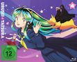 "URUSEI YATSURA", FSK 12, Figur mit blau-grünen Haaren, schwebende Personen auf gelbem Tier, bunter Hintergrund mit Sternen., 2 Blu-ray Discs
