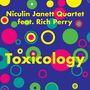 "Niculin Janett Quartet feat. Rich Perry – Toxicology." Bunte Kreise in verschiedenen Größen auf dunkelblauem Hintergrund., CD