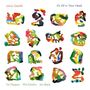 "Julius Gawlik", "It's All in Your Head", "Evi Filippou", "Phil Donkin", "Jim Black". Bunte, abstrakte Aquarell-Illustrationen., CD