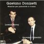 Gaetano Donizetti (1797-1848): Klavierwerke zu 4 Händen, CD