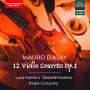 Mauro d'Alay: Violinkonzerte op.1 Nr.1-12, CD,CD