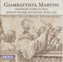 Giovanni Battista Martini: Geistliche Werke "Musiche per il triduo in onore del beato Giuseppe da Copertino", CD