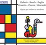 Dubois, Busch, Paglia. Opere per violino e saxofono. Bunte geometrische Formen und ein stilisiertes Saxophon., CD