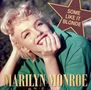 Text: "MARILYN MONROE", "SOME LIKE IT BLONDE". Frau mit hellblondem Haar, lächelnd, lehnt auf Händen. Sternsymbol oben rechts., LP