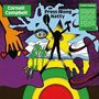 Links oben steht "Cornell Campbell". Daneben "Press Along Natty". Eine bunte Illustration mit Figuren und Landschaft., LP