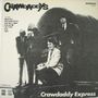"the CRAWDADDYS", Songliste und "Crawdaddy Express". Schwarz-weiß-Foto einer Band vor einer Lokomotive., LP