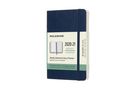 : Moleskine 18 Monate Wochen Notizkalender 2020/2021 Pocket/A6, 1 Wo = 1 Seite, rechts linierte Seite, Weicher Einband, Saphir, Buch