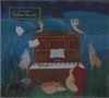 Text: "Lucio Corsi, Bestiario Musicale". Illustration mit Tieren um ein Klavier, darunter Eule, Fuchs, Gitarre.