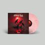 "AZKEN AUZI" oben, "INFERNUA" unten. Drei Raben auf Zweigen vor rotem Mond. Vinyl in rosa Marmordesign., LP