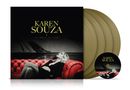 Karen Souza: Karen Souza (Box Set) (Limited Edition) (Gold Bronze Vinyl) (+ exklusivem Poster), 4 LPs und 1 DVD