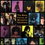 "The Many Faces of Memphis Electronic" in der Mitte, umgeben von Porträts eines Mannes mit Sonnenbrille., LP