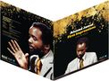 „Ahmad Jamal First Impressions Live in Paris“. Goldene Spritzer auf schwarzem Hintergrund, Mann im Anzug., 2 LPs