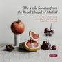 "The Viola Sonatas from the Royal Chapel of Madrid" steht über Obstarrangement mit Granatapfel, Grapefruit und Trauben., CD