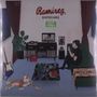 "Ramirez Exposure" und "Exit Times" über einer Szene mit Couch, Gitarre, Hund, Pflanzen und Fernseher., LP