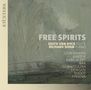 "Free Spirits. Edith Van Dyck Flute, Richard Shaw Piano. Liebermann, Bartok, Karg-Elert, Bax, Gubaidulina, Denisov, Shoot, Firsova. Et'Cetera." Illustration mit abstrakten Pinselstrichen in gedeckten Farben., CD