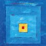 "ROBIN TROWER SHINE" oben. Eine blaue, quadratische Illustration mit einem gelben und roten Zentrum., CD