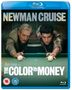 Text: "Newman Cruise", "The Color of Money", "A Martin Scorsese Picture". Zwei Personen spielen Billard. Blu-ray-Hülle.