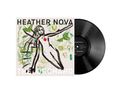 "Heather Nova - The Orchard" steht auf einem Albumcover mit einer expressiv gemalten Figur und grünen Wirbeln., LP
