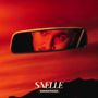 „SNELLE BINNENSPIEGEL“. Ein Rückspiegel zeigt ein Mannsgesicht vor einem rot-orangefarbenen Hintergrund., CD