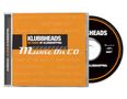 KLUBBHEADS 30 YEARS OF KLUBBHOPPING, Music On CD, oranger Hintergrund, CD in Hülle sichtbar, schwarze und weiße Schrift., CD