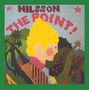 "Nilsson The Point!" in roter Schrift oben. Illustration eines gelben Profilkopfes vor bunter Waldlandschaft., CD