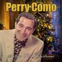 Der Text lautet "Perry Como" oben und "Songs For Christmas" unten. Ein Mann lächelt vor einem geschmückten Weihnachtsbaum., LP