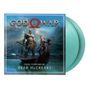 "GOD OF WAR" und "Music composed by Bear McCreary". Kratos und Atreus stehen in einem Boot vor einer majestätischen Landschaft., 2 LPs