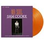 Albumcover mit lila Hintergrund, orangem Text "Mr. Soul", weißem Text "Sam Cooke". Enthält orangene Schallplatte., LP
