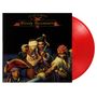 "Golden Earring", "Bloody Buccaneers". Illustration: Vier Piraten, zwei mit Schwertern, einer mit Messer, auf roter Vinylplatte., LP