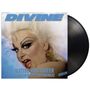 Aufschrift: "DIVINE", "NATIVE AND QUEER (THE COMPLETE EXPERIENCE)". Nahaufnahme eines extravaganten Gesichts., LP