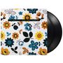 TEXT: "FILA BRAZILLIA - BLACK MARKET GARDENING." Illustration mit bunten Blumenmustern in Gelb, Orange, Blau und Schwarz., 2 LPs