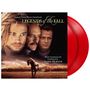 "Legends of the Fall", Original Soundtrack von James Horner. Drei Männergesichter, unten Landschaft mit Bergen., 2 LPs