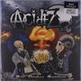 „Acidez“ und „Beer Drinkers Survivors“ sind zentrale Texte. Zwei Skelette stoßen mit Bier an, im Hintergrund ein Atompilz., LP