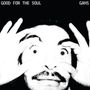 „GOOD FOR THE SOUL“, „GANS“. Eine schwarz-weiße Illustration eines Mannes mit weitem Blick., CD