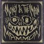 "Money & The Man" und "Mammon" sind in handgeschriebenem Stil zu sehen. Eine Illustration zeigt ein gruseliges Gesicht., LP