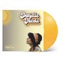 Text: "Danielle Nicole", "fireflies". Cover einer Schallplatte mit sonnigem Design und Person im Profil., LP