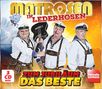 "Zum Jubiläum Das Beste" und "Matrosen in Lederhosen" stehen groß. Drei Männer in Matrosenuniform mit Lederhosen und Gitarren.
