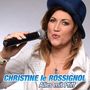 "CHRISTINE le ROSSIGNOL Alles mit Pfiff." Frau mit Mikrofon, weißer Jacke und blauem Hut., CD