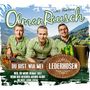 "Olman Rausch", "Du bist wia mei Lederhosen, weil du meine Heimat bist", drei Männer in karierten Hemden mit Instrumenten., Maxi-CD