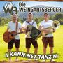 Die Weingartsberger, I kann net tanz'n. Drei Männer in Lederhosen mit Instrumenten vor grüner Landschaft., CD