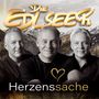 "Die Edlseer" Schrift oben, "Herzenssache" unten. Drei Männer vor Alpenkulisse., CD